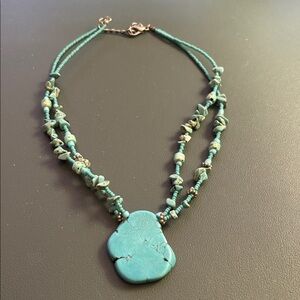 Gorgeous realistic turquoise necklace! Double Strand